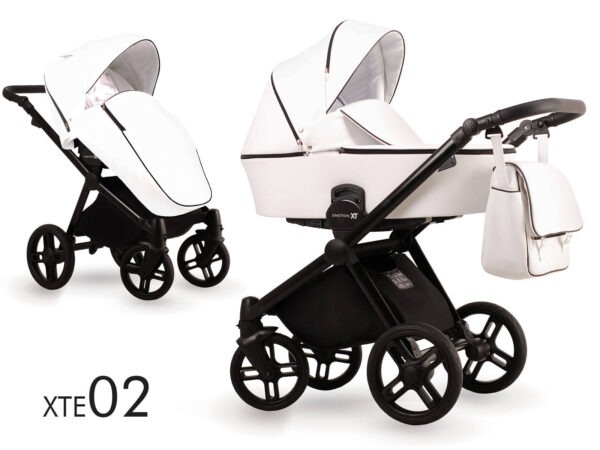 Vaikiškas vežimėlis LONEX EMOTION XT ECCO oda 2in1 ir 3in1 – Lonex